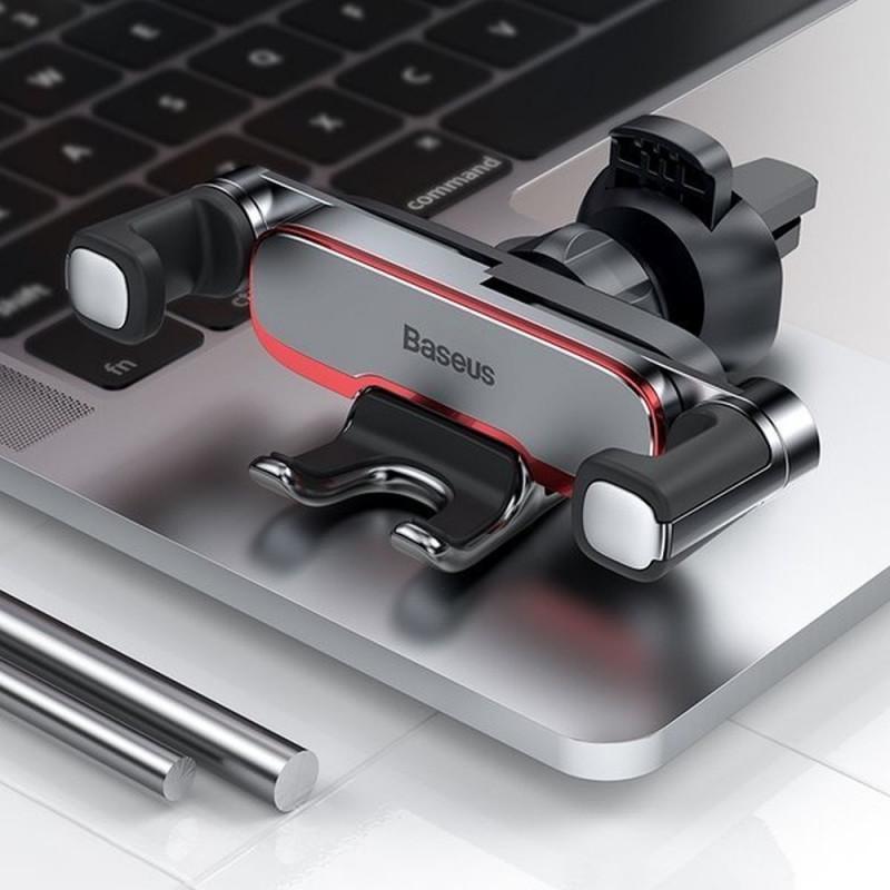 Автодержатель для телефона BASEUS Mr Hui Gravity Car Mount Silver (SUYL-HU0S) - фото 6 Автодержатель для телефона BASEUS Mr Hui Gravity Car Mount Silver (SUYL-HU0S) - фото 6