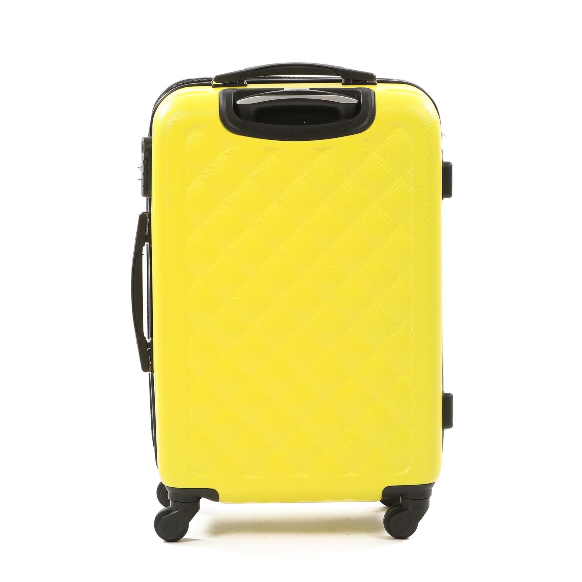 Валіза пластикова Hachi 013 маленька Жовтий - фото 2 Валіза пластикова Hachi 013 маленька Жовтий - фото 2