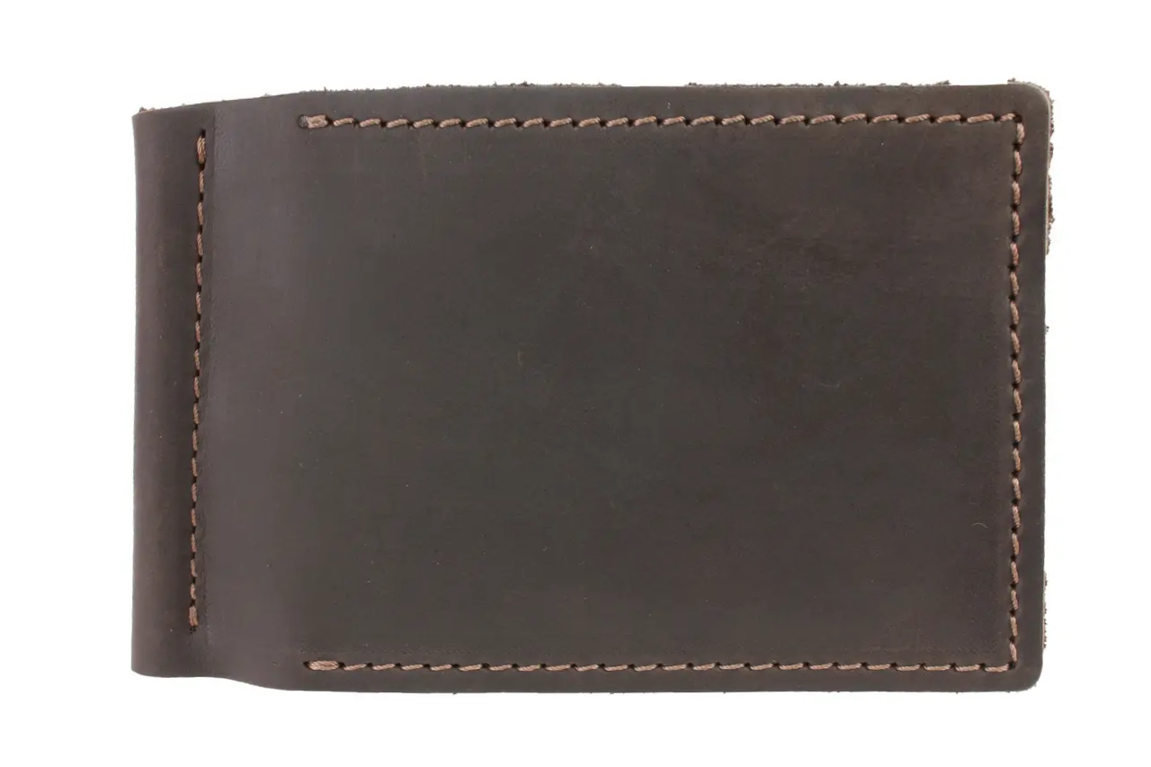 Кошелек FREESKIN с зажимом и монетницей Темно-коричневый - фото 4 Кошелек FREESKIN с зажимом и монетницей Темно-коричневый - фото 4