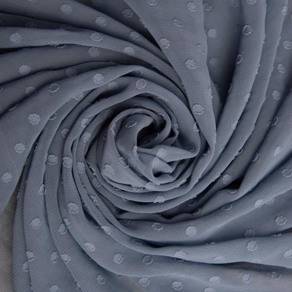 Тканина плательна шифон жакард Денім (22329)