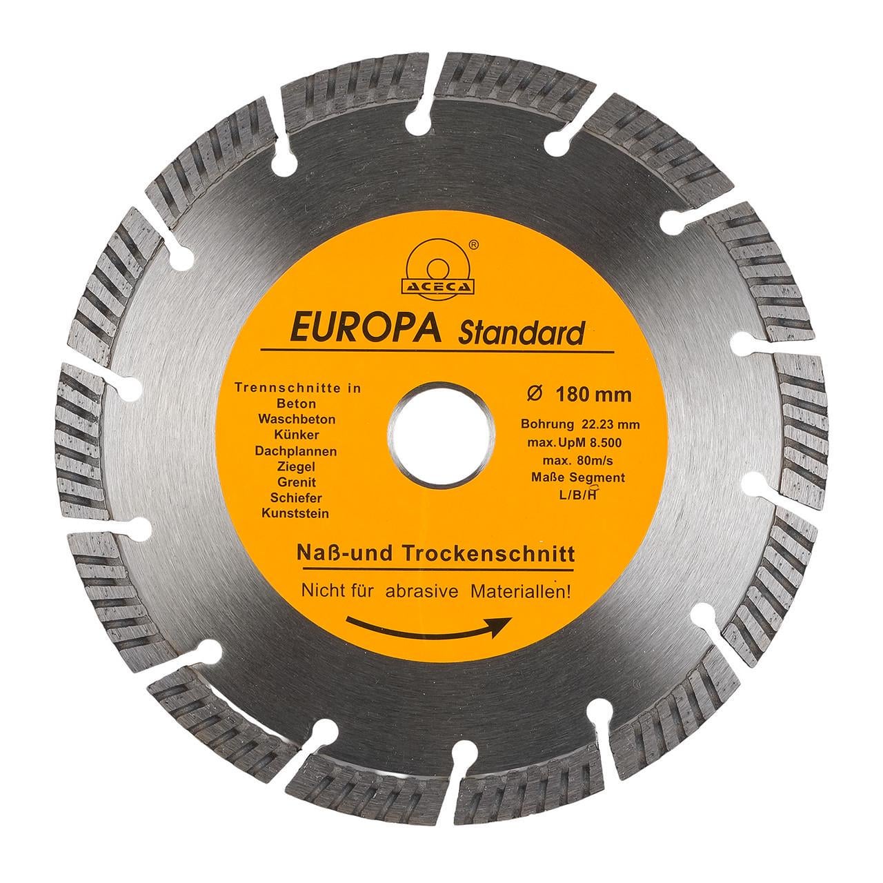 Диск алмазний 180 мм відрізний по бетону/граніту/тротуарній плитці та каменю (2829054297)