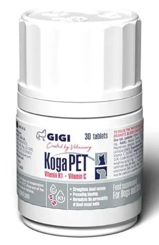 Вітаміни для підтримки фізіологічного рівня вітаміну К1 Gigi KogaPET 30 табл ()
