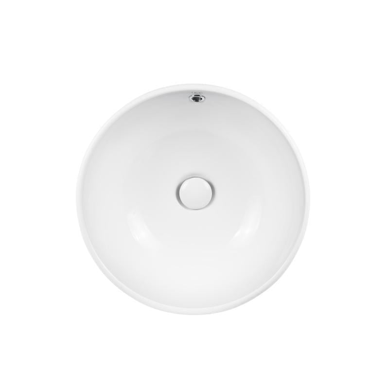 Раковина-чаша Q-tap Amazon QT02117043NW с донным клапаном 430х430х160 мм White (24517957)