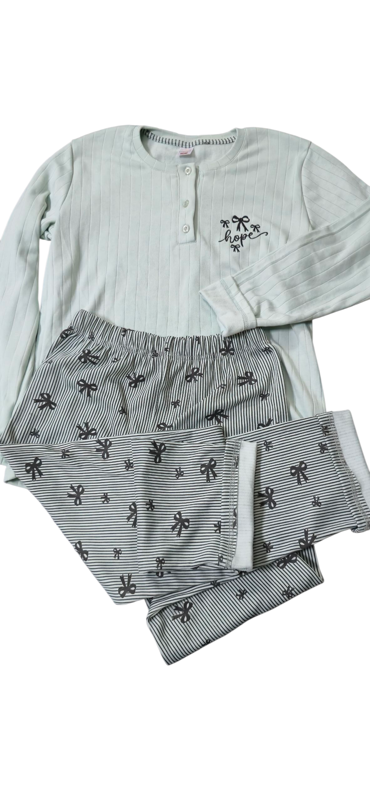 Пижама женская теплая с начесом XL Бирюза (701120) - фото 2