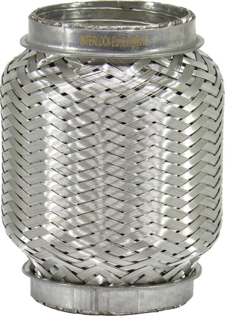 Гофра глушителя EuroEx Interlock 2-х шаровая короткий фланец 60х115 мм (60X115)