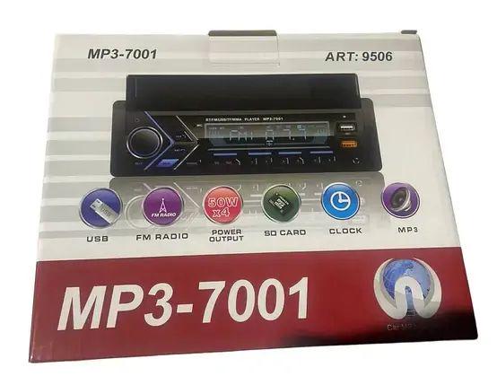Автомагнітола Power з тримачем для телефону Outpat-50 W х4 SD Card/MP3 USB/2.0 FM Radio 7001 BT