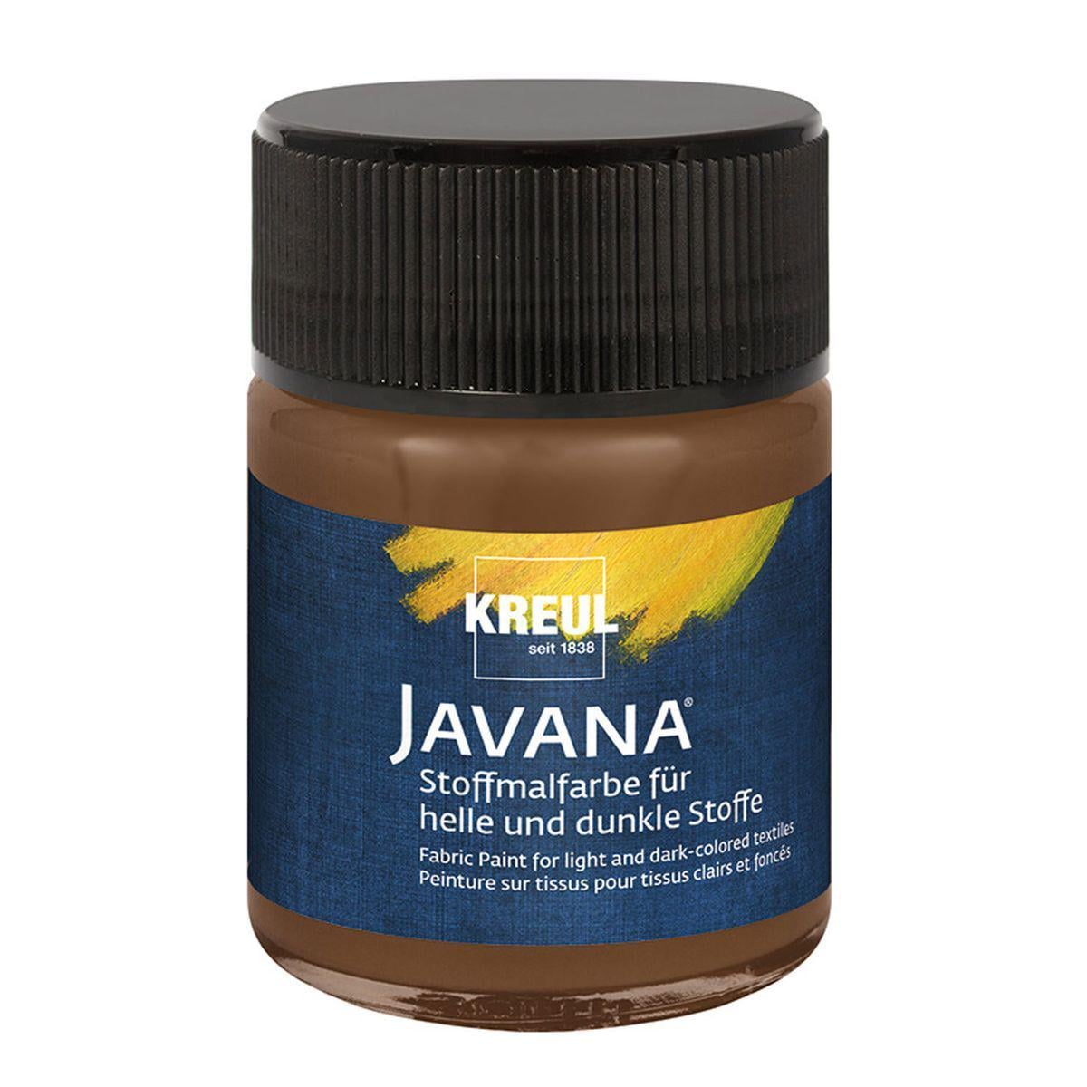 Краска по ткани Kreul Javana Opak баночка 50 мл Коричневый (KR-91959) Краска по ткани Kreul Javana Opak баночка 50 мл Коричневый (KR-91959)