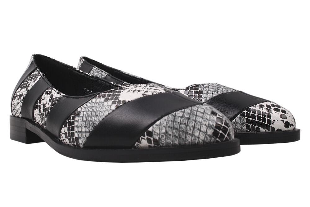 Туфли Liici на низком ходу женские из эко-кожи р. 39 Черный (79-20DTC)