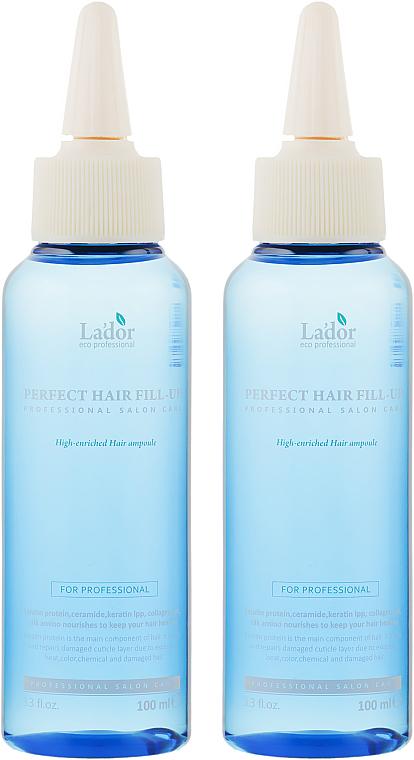 Филлер для волос укрепляющий с эффектом ламинирования La’dor Perfect Hair Fill-Up 2 шт. 100 мл (8809500817987) - фото 2