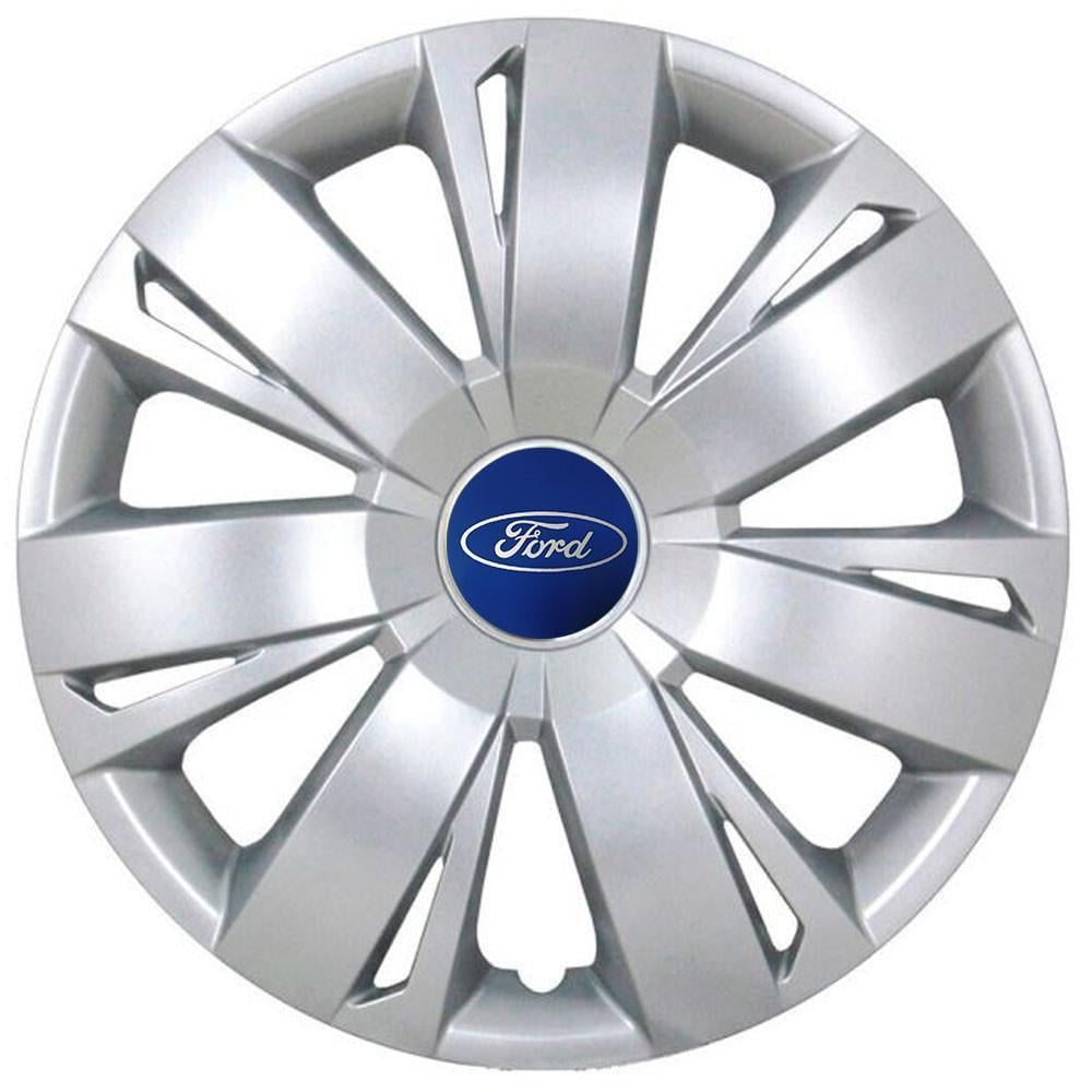 Колпаки SJS с логотипом Ford 411 R16 4 шт. Серебряный (31008708)