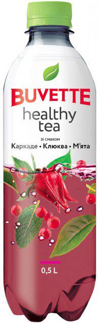 Напиток Buvette Healthy tea со вкусом каркаде, клюквы и мяты 500 мл