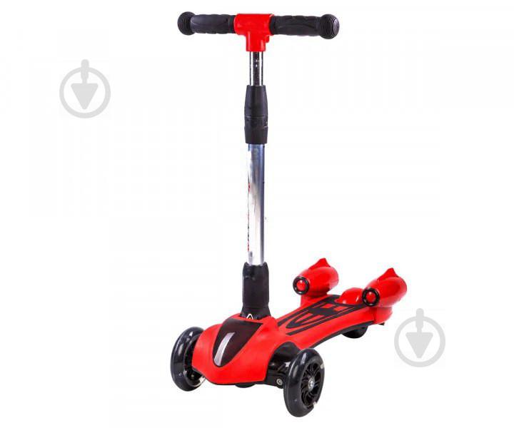 Детский самокат Adenki Scooter с музыкой Красный (77-00711-01)