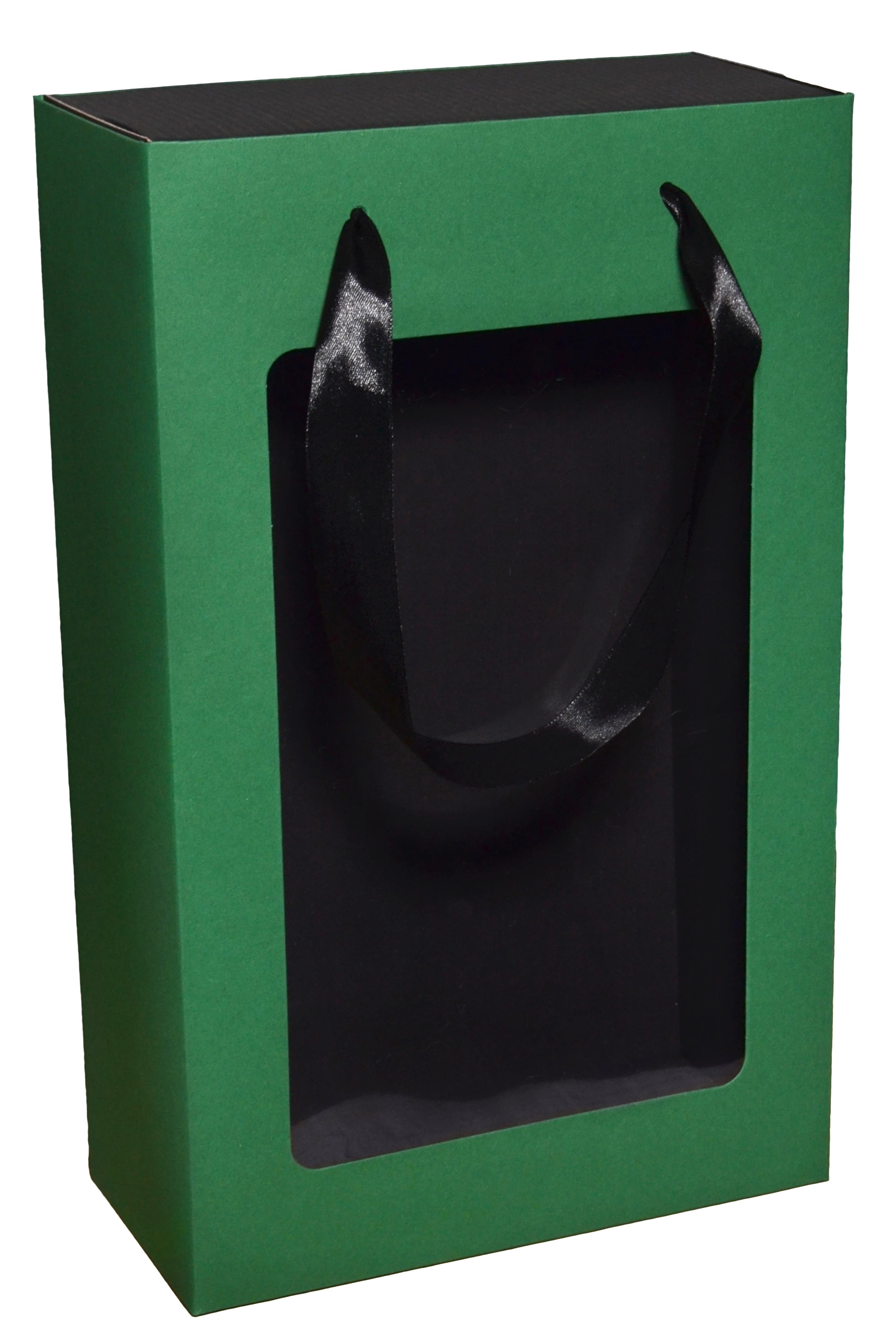 Подарункова коробка з пакетом 350х210х100 мм Зелений (467627049)