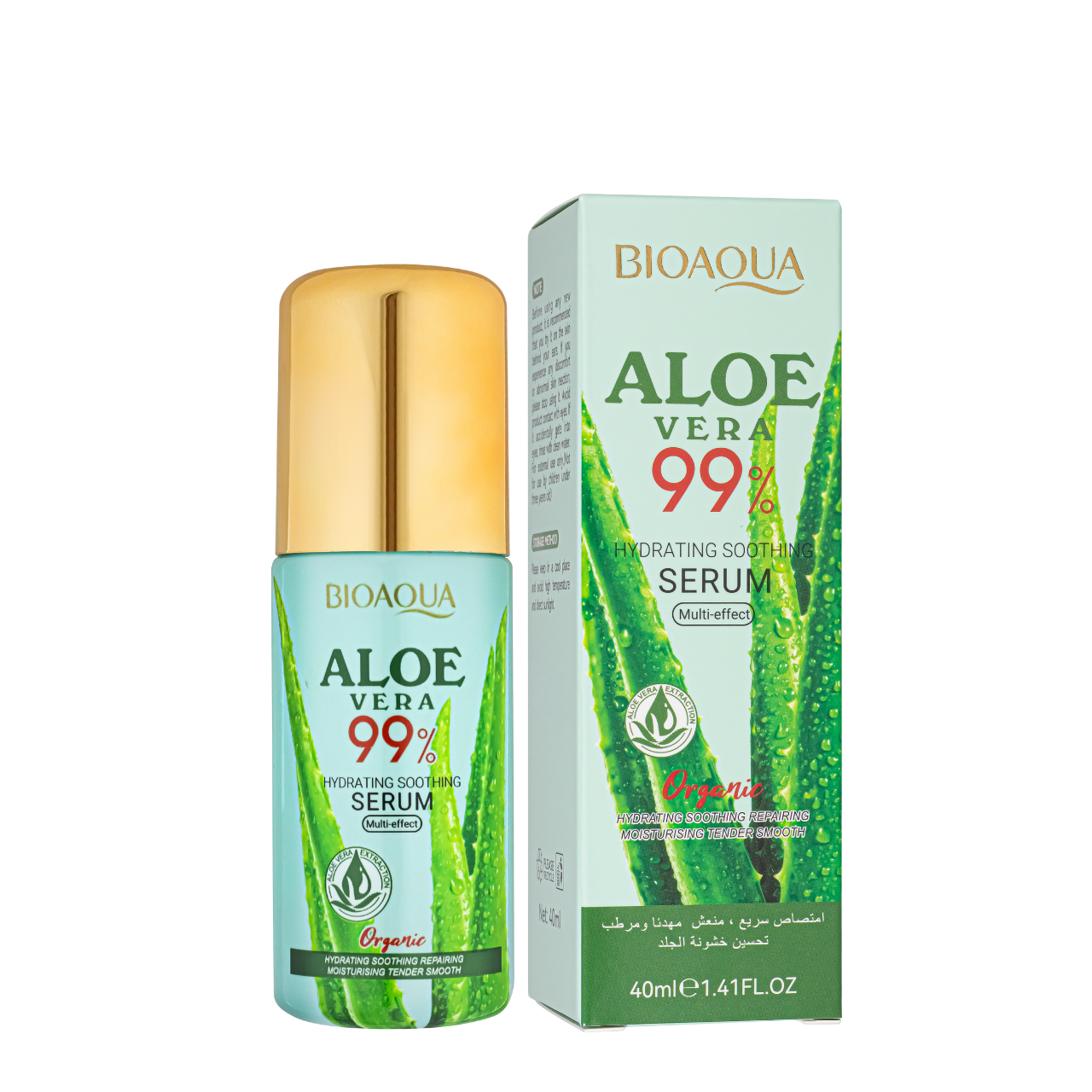 Сироватка для обличчя зволожувальна Bioaqua Aloe Vera 99% Hydrating Soothing Serum 30 мл