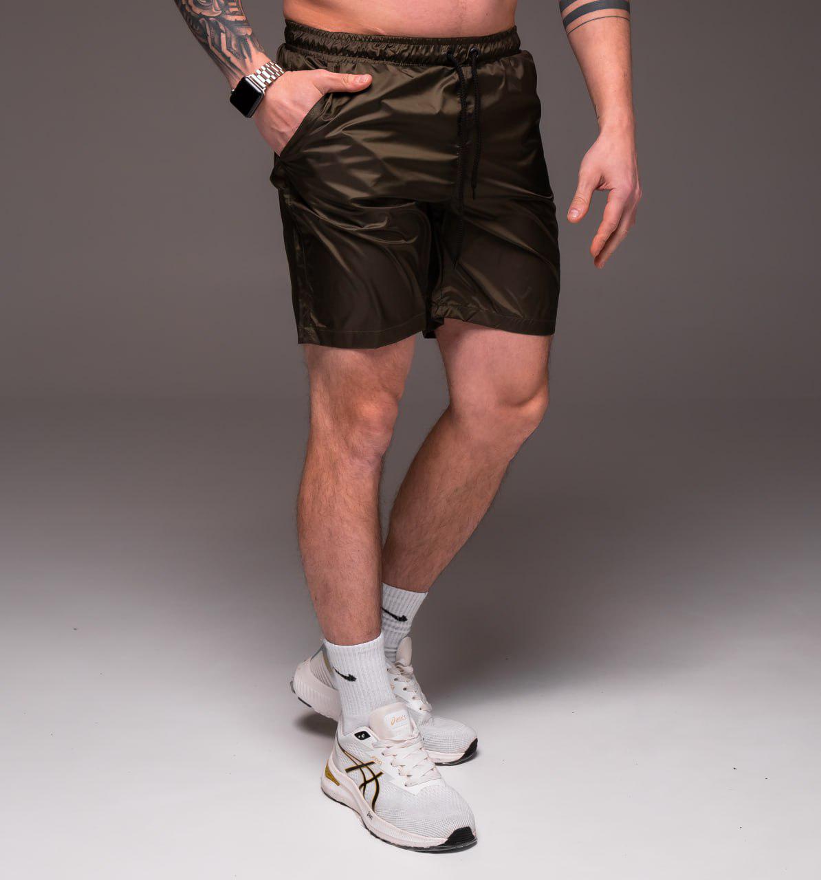 Шорты мужские Basic пляжные для плавания L Хаки (2040/1/3) - фото 3 Шорты мужские Basic пляжные для плавания L Хаки (2040/1/3) - фото 3