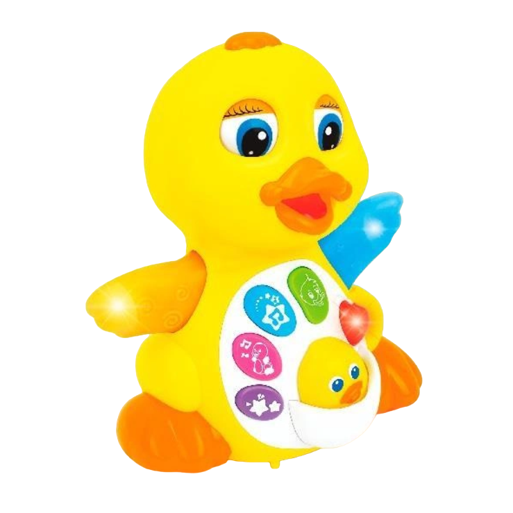 Музична іграшка Hola Каченя співає/махає крилами/світло/звук Жовтий (808) Музична іграшка Hola Каченя співає/махає крилами/світло/звук Жовтий (808)