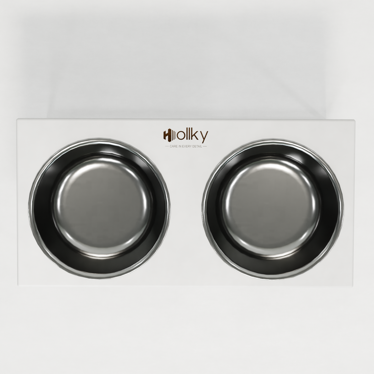 Миски на подставке для очень больших собак Hollky Base XXL40 2х2,8 л (BXXL40-643240-WHWH) - фото 3 Миски на подставке для очень больших собак Hollky Base XXL40 2х2,8 л (BXXL40-643240-WHWH) - фото 3