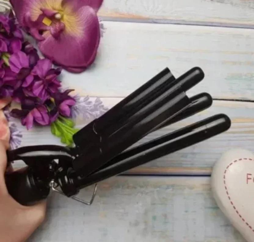 Плойка-волна тройная XO Mozer MZ-6621 для укладки волос Черный (64551) - фото 4 Плойка-волна тройная XO Mozer MZ-6621 для укладки волос Черный (64551) - фото 4