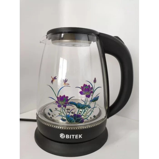 Електрочайник BITEK BT-3111 з квіткою 1,8 л 2400 Вт - фото 2