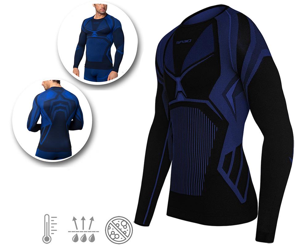 Термокофта мужская Spaio Confidence Long Sleeve Top L Black/Royal Blue (SP-CNFDS1-BLKBL-L) - фото 3