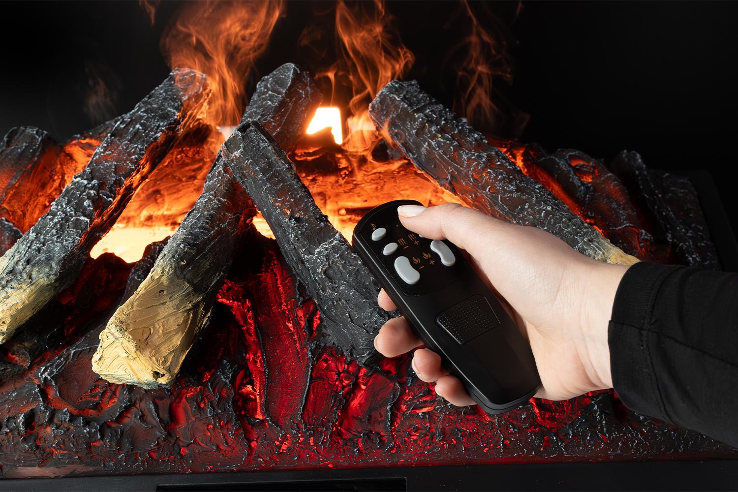 Электрокамин паровой Royal 3D Inferno LED с настоящим 3D эффектом пламени и дровами и звуком - фото 5