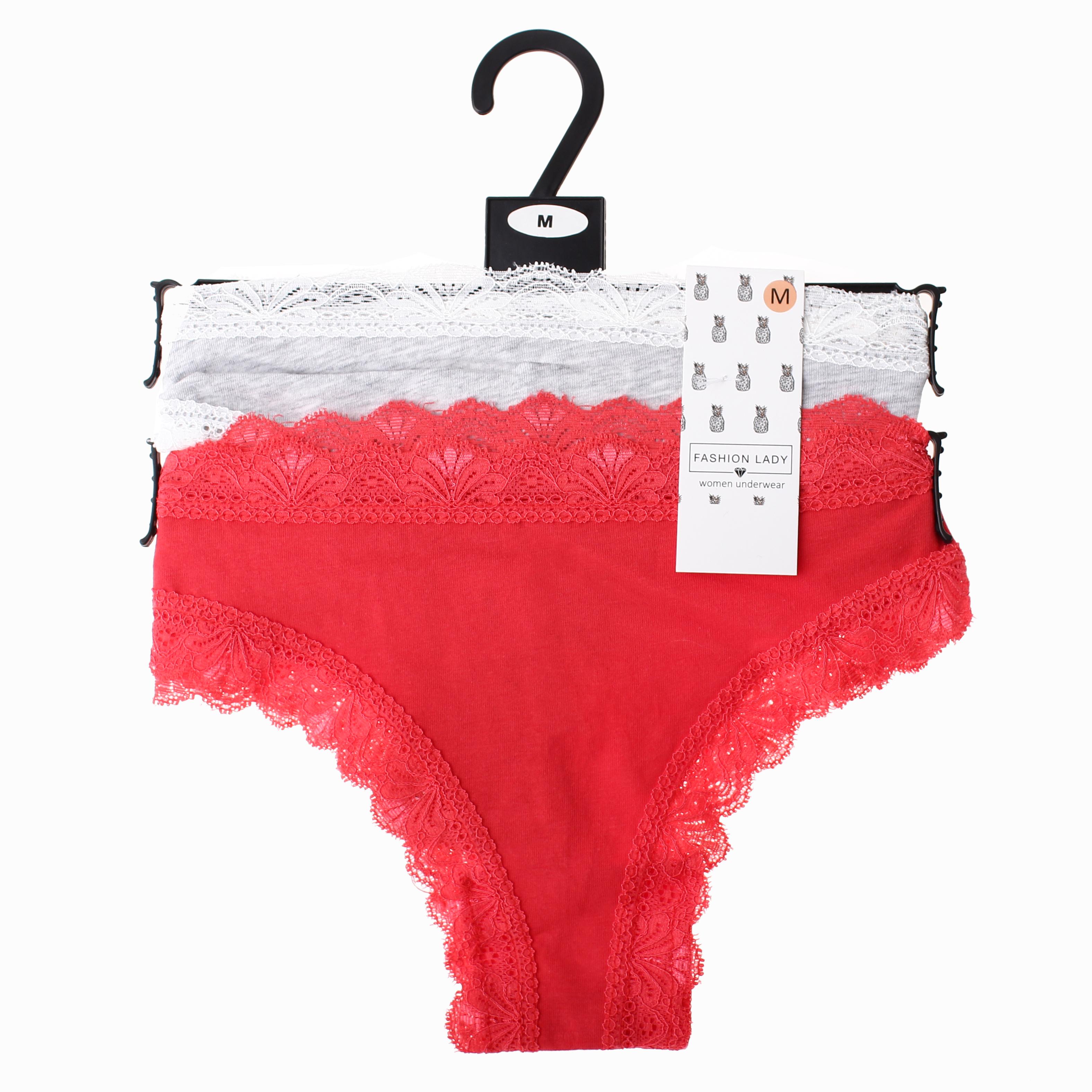 Трусики-танга Fashion Lady Tan Tanga F 2-pack M Gray/Red (13890384-4)