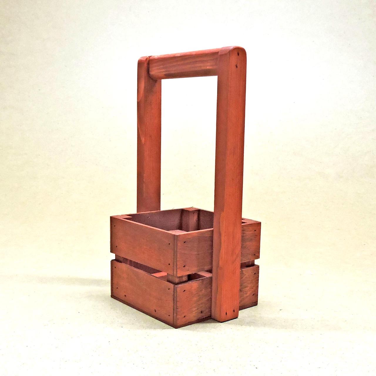 Корзинка подарочная из дерева Шервуд 12х12 см Коралл (ПДК-0021114) - фото 7 Корзинка подарочная из дерева Шервуд 12х12 см Коралл (ПДК-0021114) - фото 7