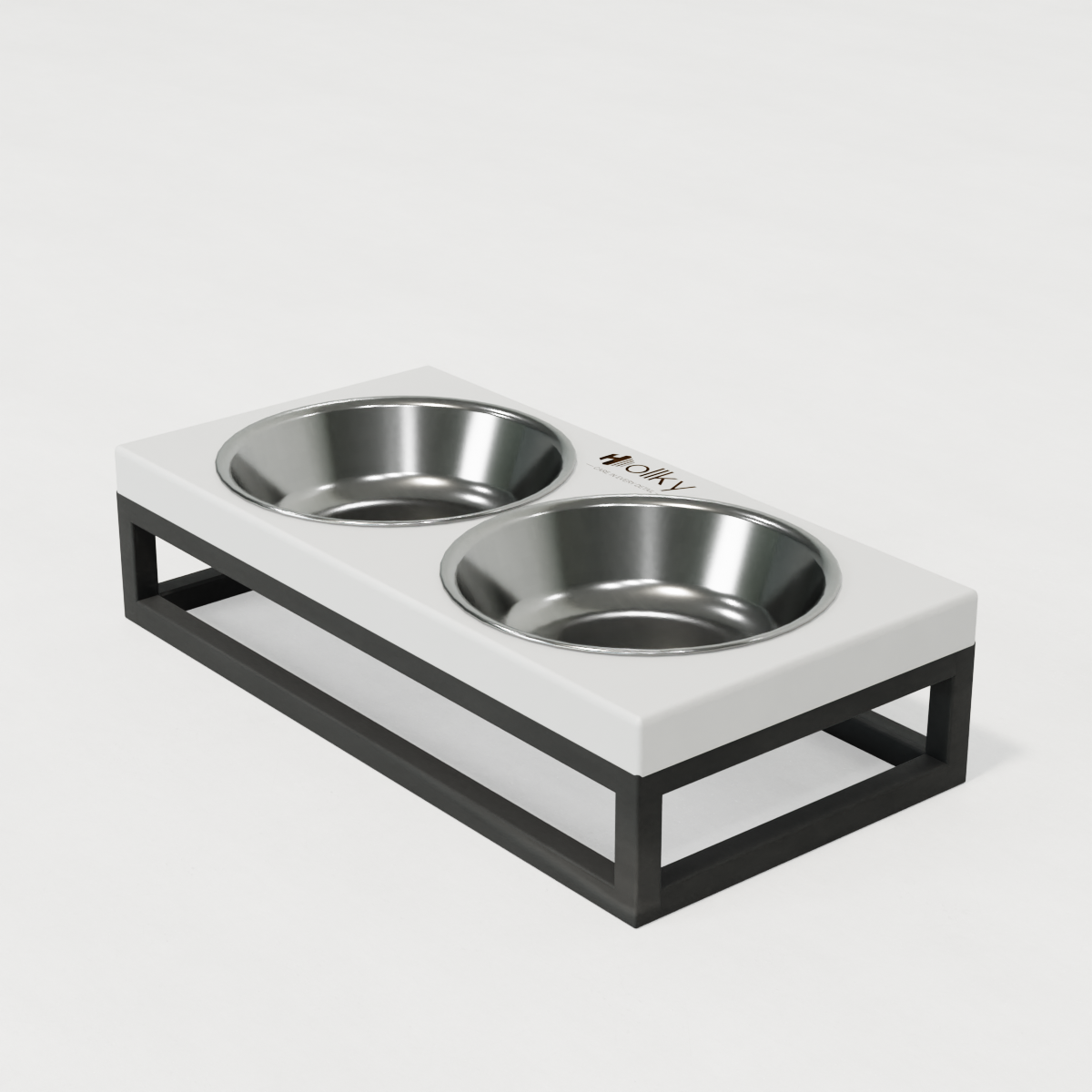 Миски на підставці для маленьких собак і котів Hollky Base XS 2х0,25 л (BXS-28145-GRWH) - фото 6