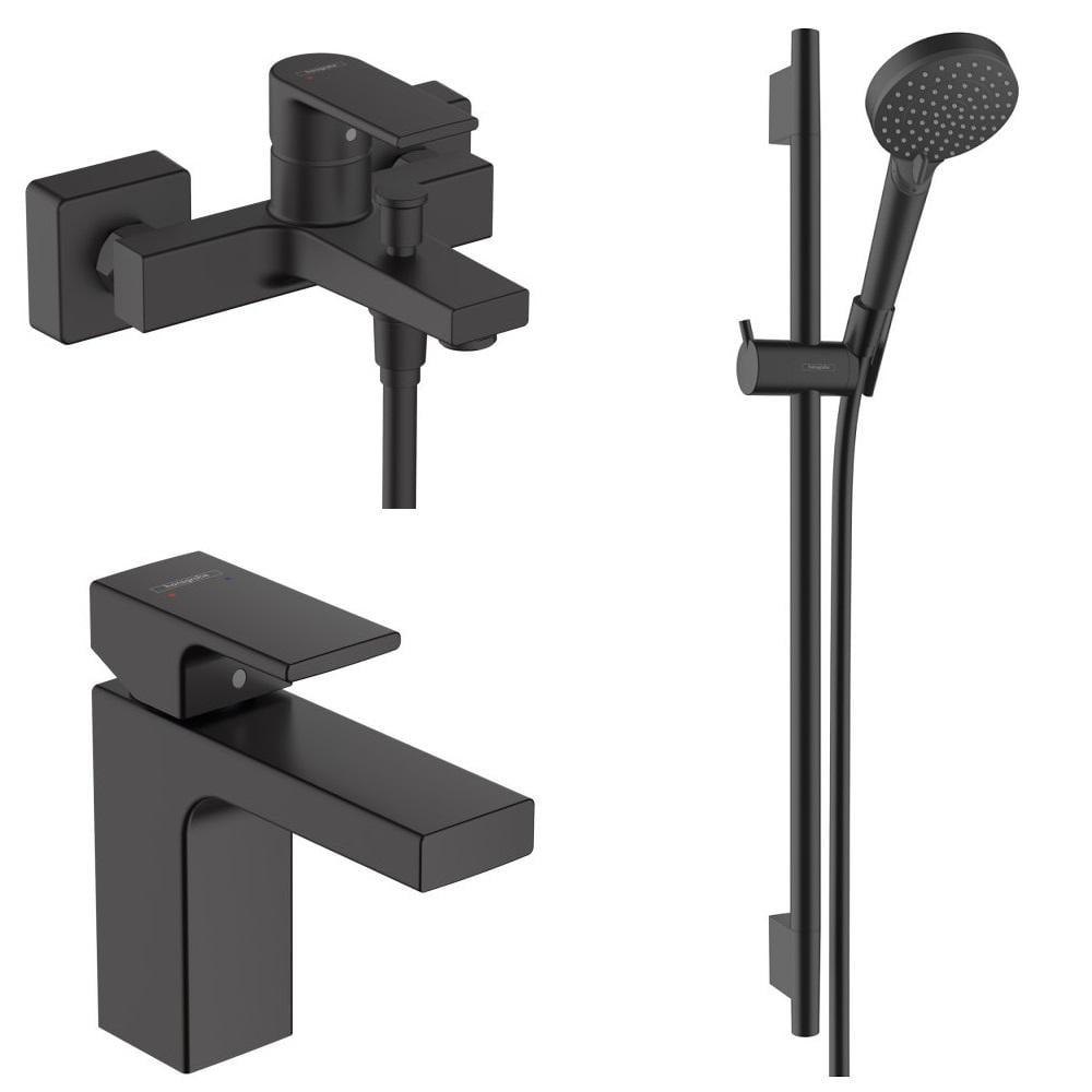 Набір змішувачів для ванни Hansgrohe VERNIS 71561222 Чорний (217429)