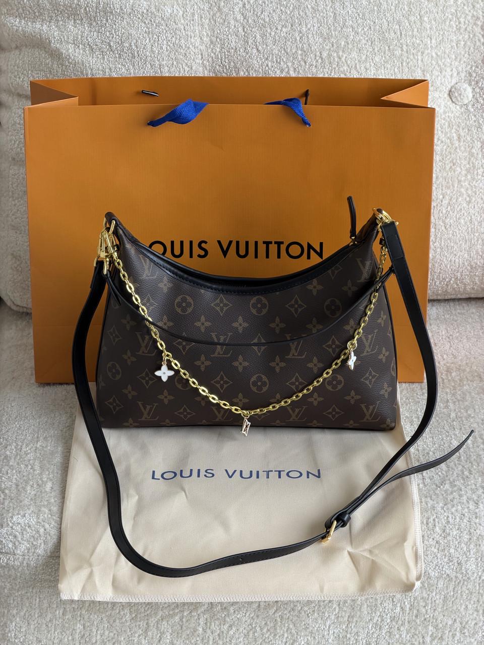 Сумка женская Louis Vuitton Boulogne Premium через плечи Коричневый/Черный (3030298630) Сумка женская Louis Vuitton Boulogne Premium через плечи Коричневый/Черный (3030298630)