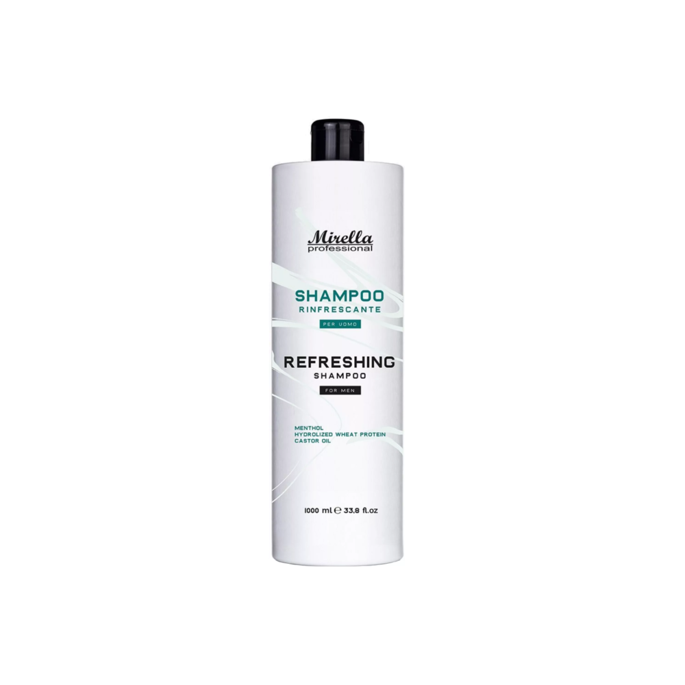 Шампунь для чоловіків з ментолом Mirella Professional Refreshing Shampoo 1000 мл