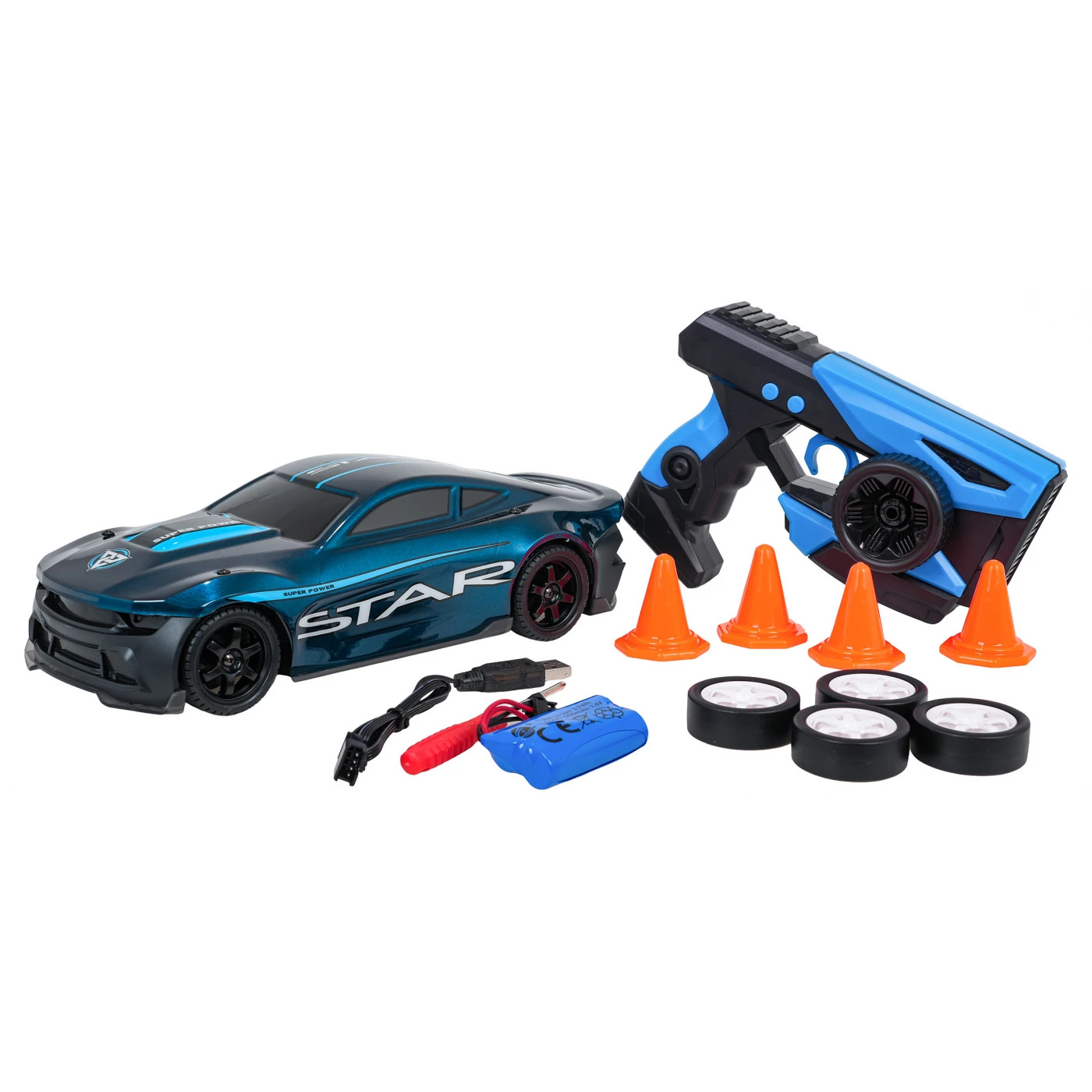 Машинка детская Ramiz 33638 Star на дистанционном управлении Черно-синий (449688)