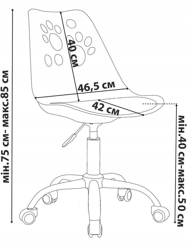 Офисное кресло Bonro B-881 со спинкой на колесиках до 120 кг Белый (58-76-4230014) - фото 6