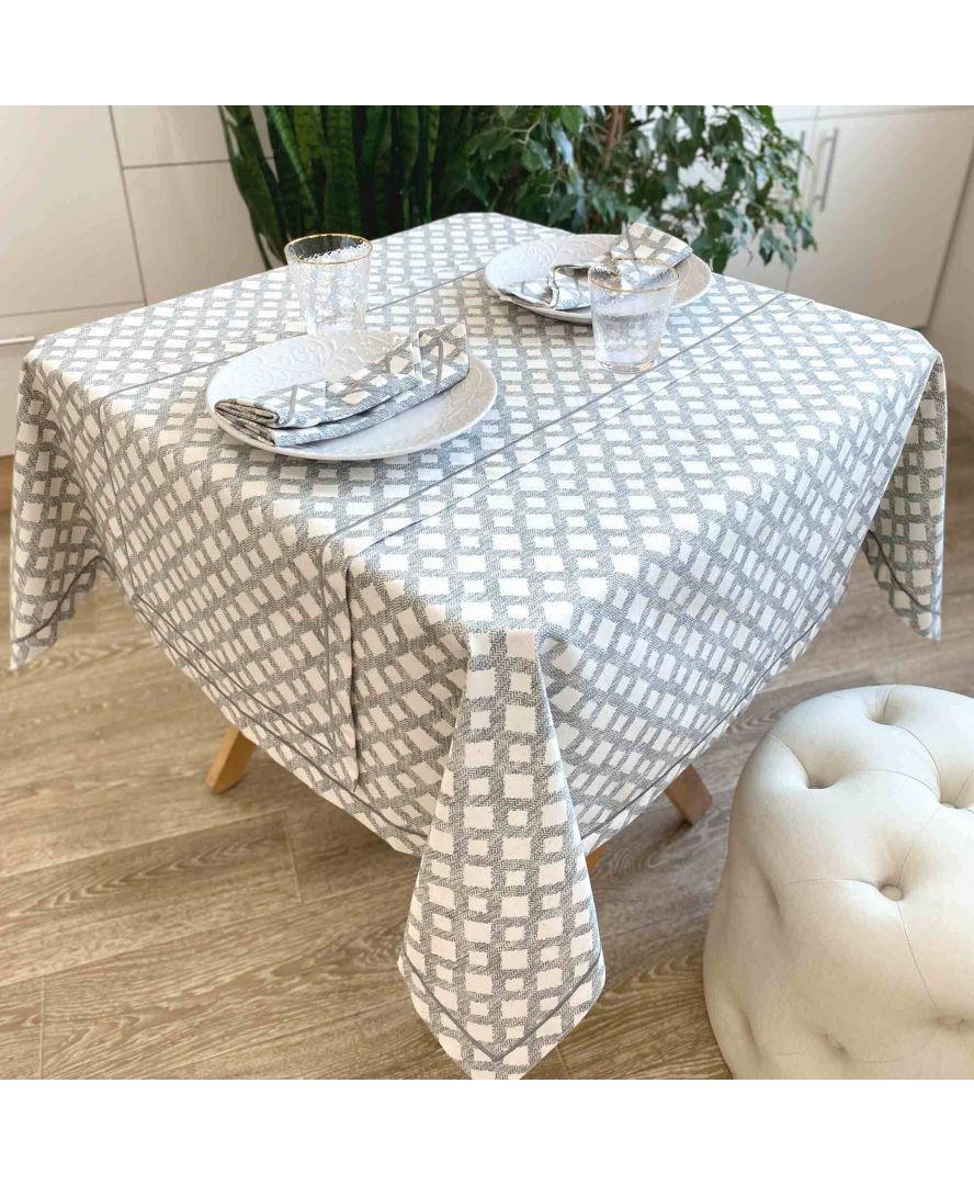 Скатерть Лофт 132х220 см Серый (017295) Скатерть Лофт 132х220 см Серый (017295)