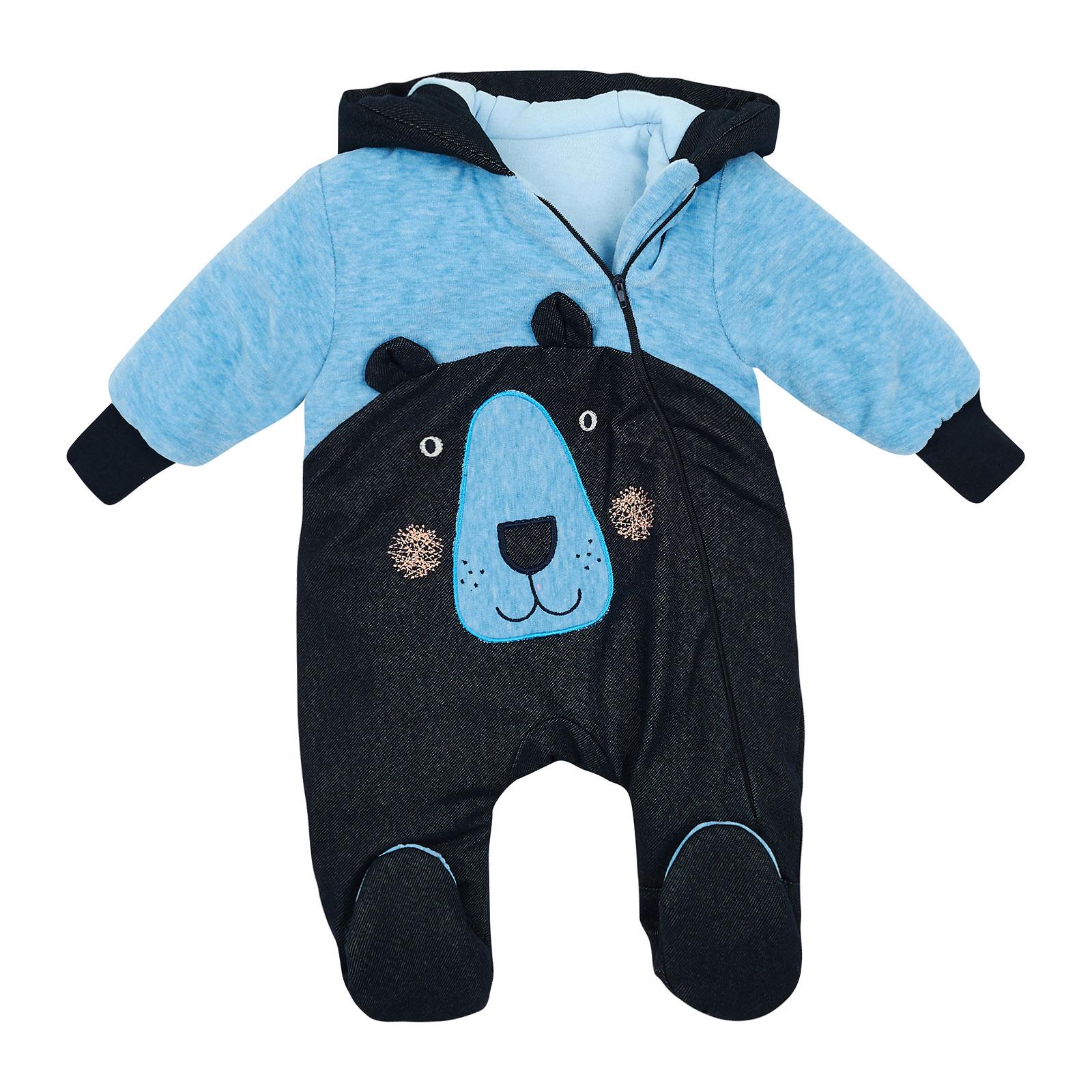 Комбинезон детский демисезонный ЛяЛя на хлопке 68 см (8ВЛ047)