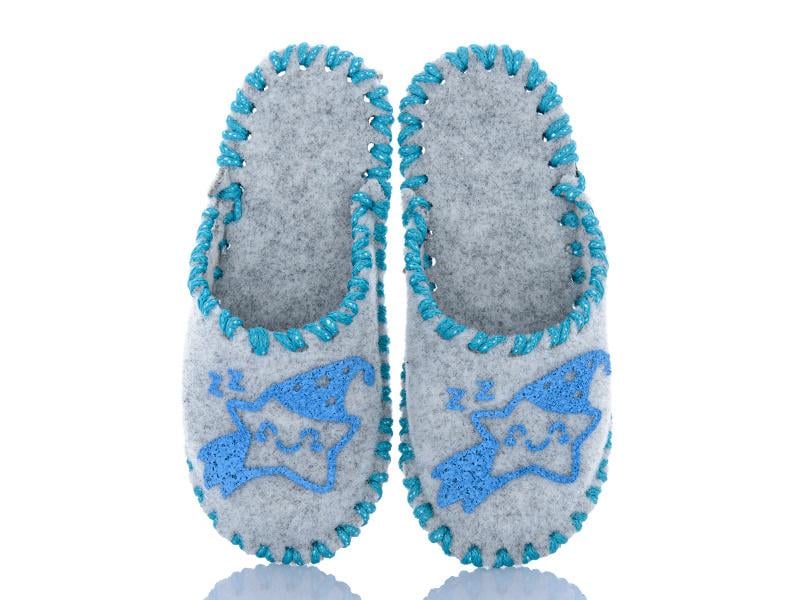 Капці фетрові дитячі VENDS 039 р. 34-35 Сірий