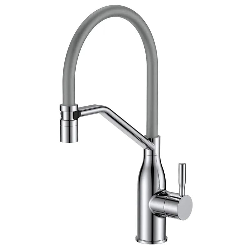 Змішувач для кухні MIXXUS Premium Gravity 017 Nut SS Reflective Grey (MI8407)