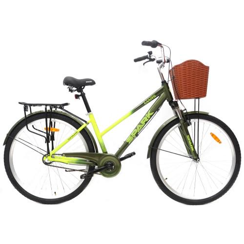 Велосипед Spark PLANET-3 MARS алюмінієва рама 17" колеса 28" Зелений з жовтим (000203640)