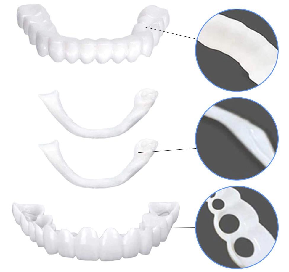 Знімні вініри SnapOn Smile Veneers на верхні та нижні щелепи з кейсом (2504) - фото 3