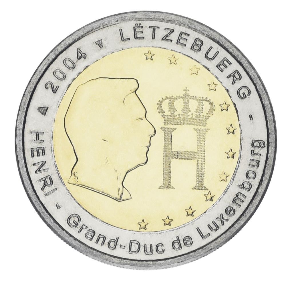Колекційна монета Люксембург 2 євро 2004 Герцог Люксембургу UNC (KM#85)