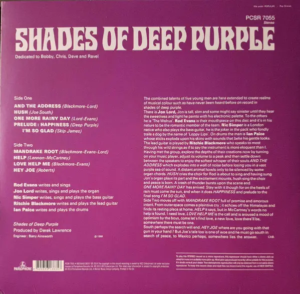 Вінілова платівка LP Deep Purple Shades Of Deep Purple - фото 2