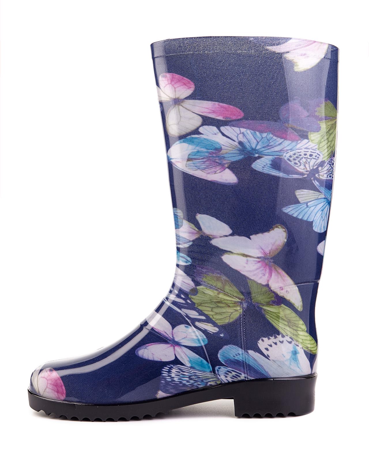 Жіночі гумові чоботи Litma р. 38 Метелики на синьому - фото 3 Жіночі гумові чоботи Litma р. 38 Метелики на синьому - фото 3