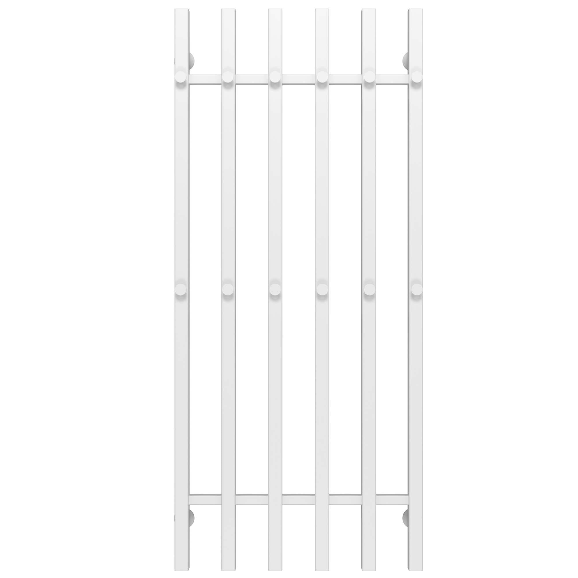 Полотенцесушитель водяной Deffi Split П6 нижнее подключение нержавеющая сталь 500x1200 мм Белый (A.SP.120.50.6.WA)