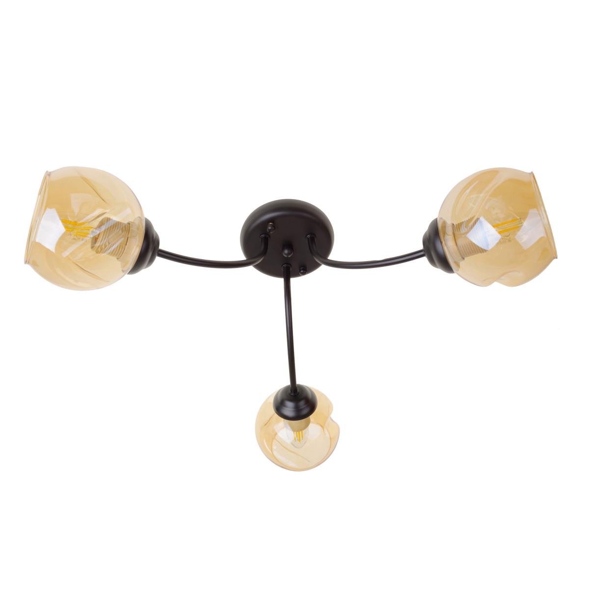 Люстра лофт Brille LK-719S/3 E14 BK Черный/Золото