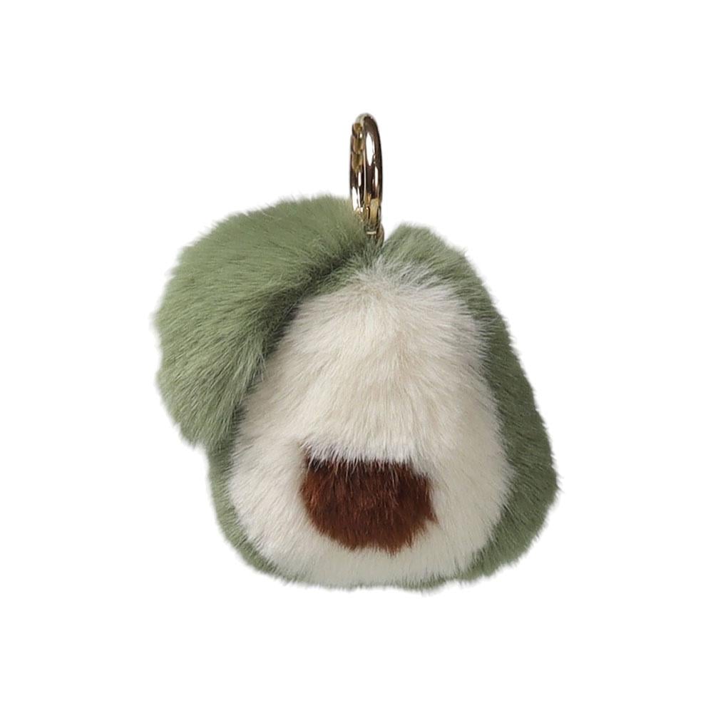 Брелок для ключей помпон-подвеска на сумку пушистое авокадо (TA0155_5)