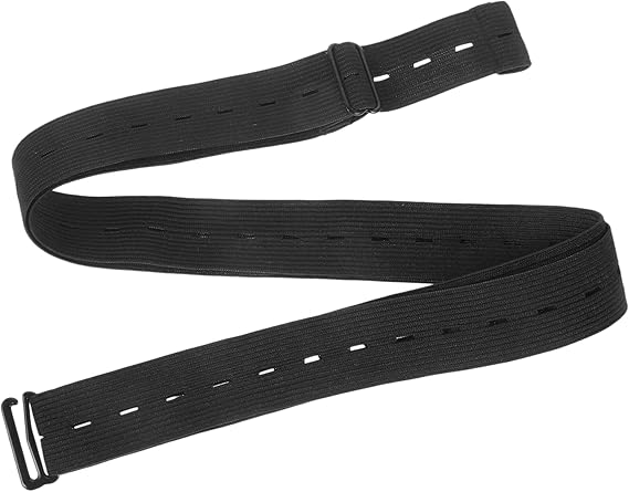 Ремень-пояс для рубашки эластичный нескользящий 125x2,5 см (2884)