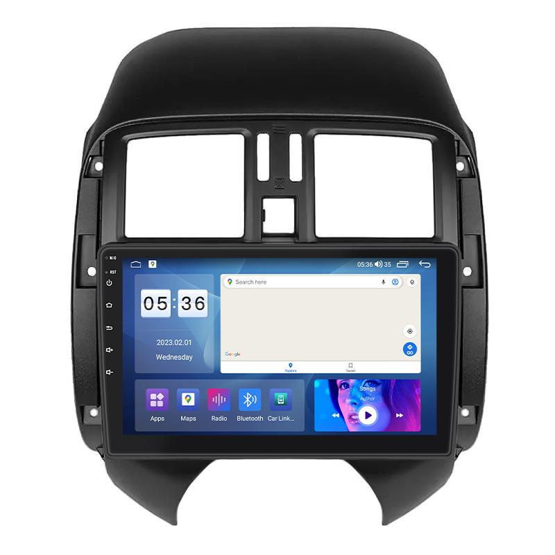 Автомагнитола штатная Lesko для Nissan Versa II рестайлинг 2014-2019 9" 2/32Gb CarPlay 4G Wi-Fi GPS Prime