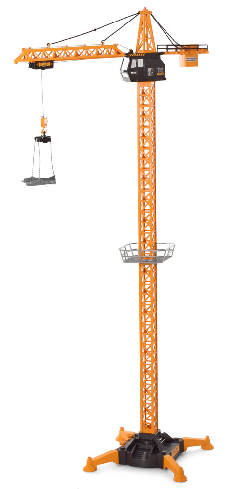 Кран большой детский на радиоуправлении на аккумуляторе световые эффекты движение по кругу 132 см