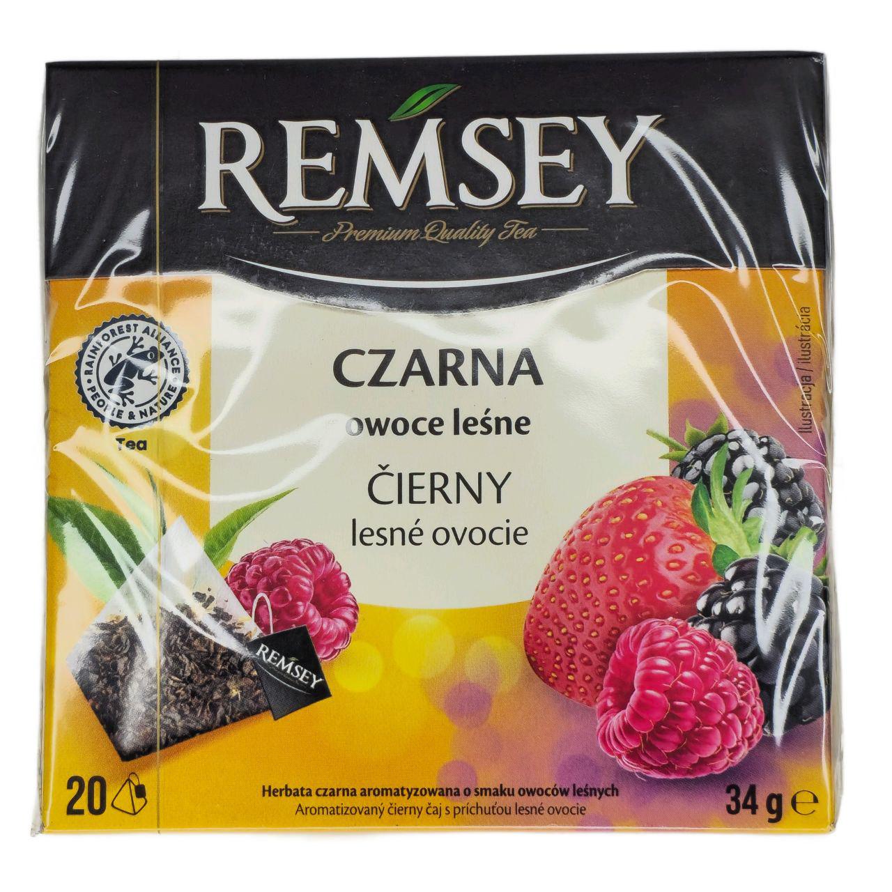 Чай Remsey черный Лесные ягоды пакетированный 34–40 г (36926)