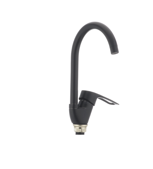 Смеситель для кухни Cron HANSBERG-777-G с высоким изливом однорычажный цинковый сплав Черный (b-CR0791) - фото 3 Смеситель для кухни Cron HANSBERG-777-G с высоким изливом однорычажный цинковый сплав Черный (b-CR0791) - фото 3